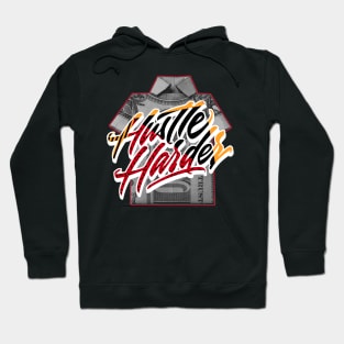 Hustle Harder Cardinal Retro Hoodie